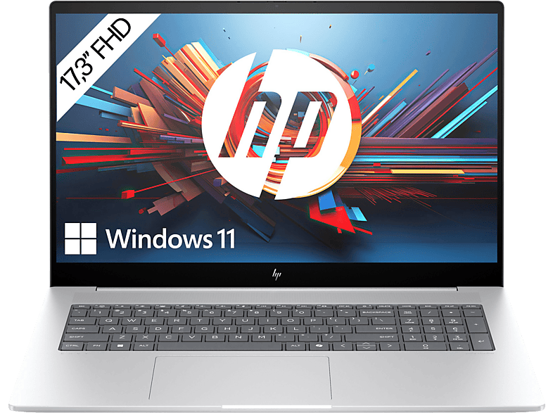 HP ENVY 17-da0352ng, Notebook, mit 17,3 Zoll Display, Intel® Core™ Ultra 5,125U Prozessor, 16 GB RAM, 1 TB SSD, Arc® GPU, Gletschersilber, Windows 11 Home (64 Bit) von HP