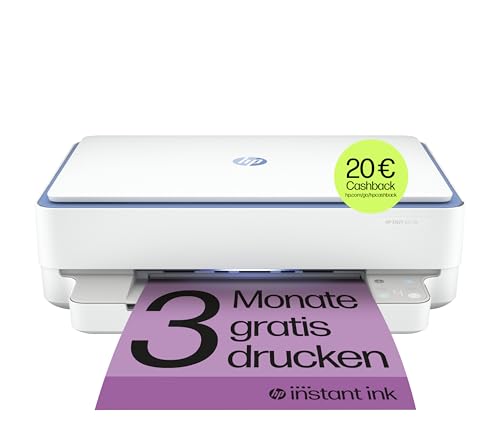 HP ENVY 6010e Multifunktionsdrucker, 3 Monate gratis drucken mit HP Instant Ink inklusive, HP+, Drucker, Scanner, Kopierer, WLAN, Airprint, Blau von HP