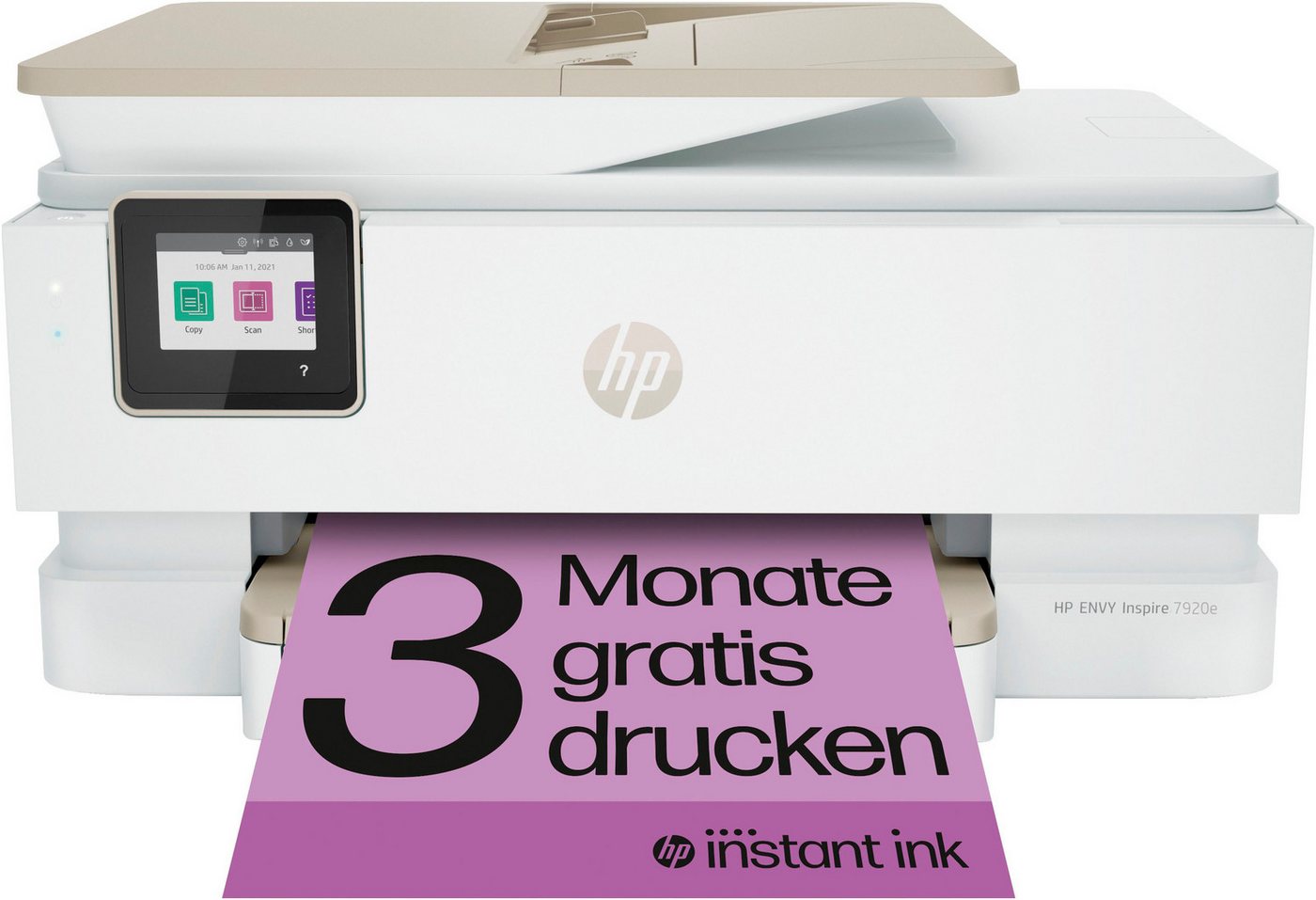 HP ENVY Inspire 7920e Multifunktionsdrucker, (Bluetooth, WLAN (Wi-Fi), 3 Monate gratis Drucken mit HP Instant Ink inklusive) von HP