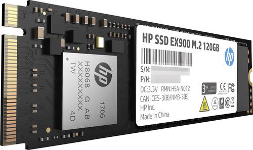 HP EX900 120GB Interne M.2 PCIe NVMe SSD 2280 M.2 NVMe PCIe 3.0 x4 Retail 2YY42AA#ABB von HP