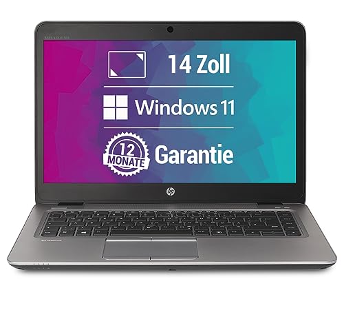 HP EliteBook 840 G3 14 Zoll Full HD Laptop Intel Core i5-6300U@ bis zu 3 GHz 8 GB 256 GB SSD mit Windows 11 Pro & GRATIS Antiviren-Software inkl. 12 Monate Garantie (Generalüberholt) von HP