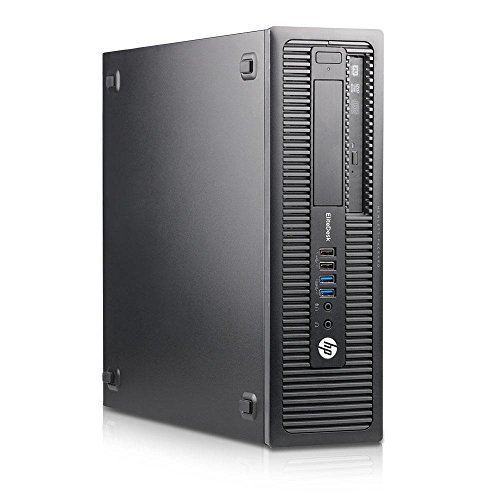 HP EliteDesk 800 G1 Desktop-PC (Intel Core i5-4570, 16GB RAM, 240GB SSD, DVD-Player, Windows 10 Pro ES 64) Schwarz (Generalüberholt) von HP