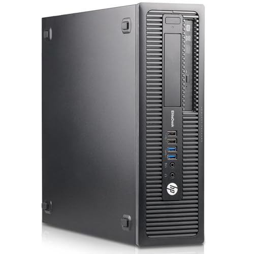 HP EliteDesk 800 G1 SFF PC Desktop-Computer Intel i7-4770 RAM 16GB DDR3 SSD 512GB Windows 10 Pro Office 2021 (Generalüberholt) von HP