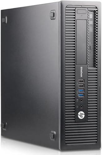 HP EliteDesk 800 G1 SFF PC Desktop PC Intel Core i7-4770 RAM 16GB SSD 512GB Windows 10 Pro + Office Paket 2021 (Generalüberholt) von HP
