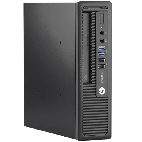 HP EliteDesk 800 G1 USDT PC Mini Computer Intel Core i5-4570S RAM 16GB SSD 240GB DVD-Player Wi-Fi Windows 11 + Office 2021 (Generalüberholt) von HP