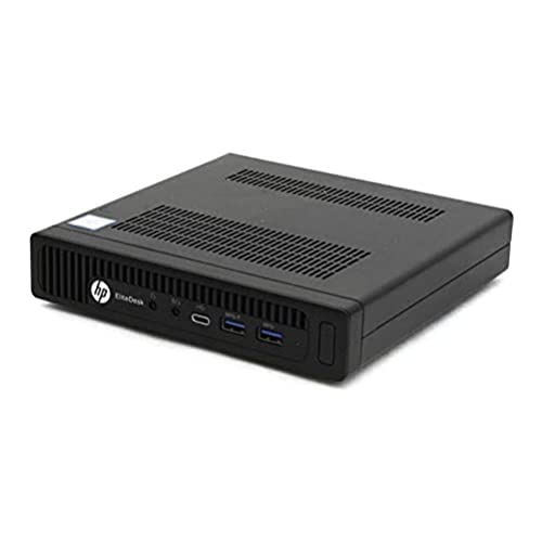 HP EliteDesk 800 G2 Desktop Mini USDT Intel Quad Core i5 256GB SSD Festplatte 8GB Speicher Win 10 Pro MAR Ultra Slim Desktop Computer Mini PC (Generalüberholt) von HP