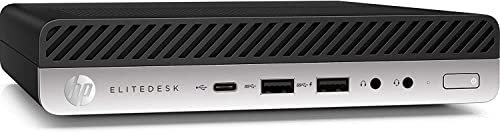 HP EliteDesk 800 G3 Mini-PC Desktop-Computer Intel i5-6400T Ram 16 GB DDR4 SSD 240 GB WLAN Windows 10 Pro (generalüberholt) von HP