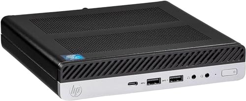 HP EliteDesk 800 G4 PC Mini Desktop-Computer Intel i5-8400T RAM 16GB DDR4 SSD 240GB Windows 11 Pro + Office 2021 (Generalüberholt) von HP