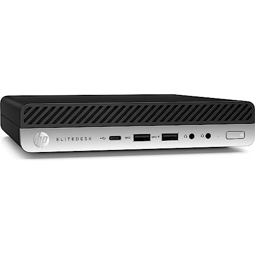 HP EliteDesk 800 G5 Mini-PC Desktop-Computer (Generalüberholt) CPU Intel Core i7-9700, Arbeitsspeicher 16 GB DDR4, SSD Festplatte 512 GB, Windows 11 Pro von HP