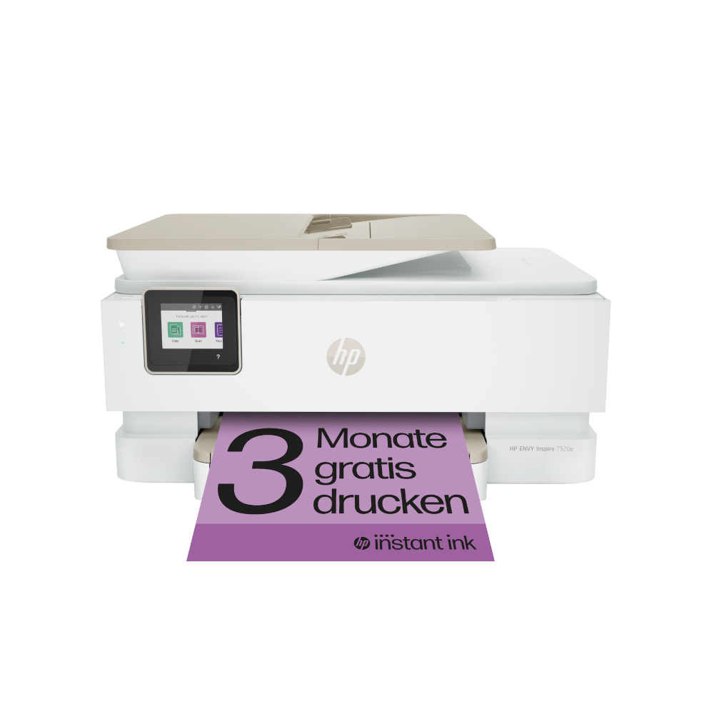 HP Envy Inspire 7920e 3in1 All-in-One-Multifunktionsdrucker A4, Drucker, Scanner, Kopierer, USB, WLAN, Instant Ink von HP