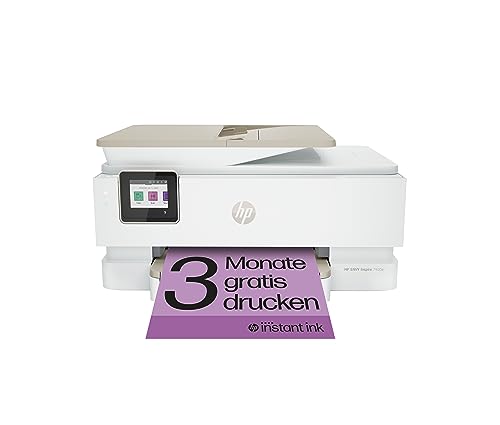 HP Envy Inspire 7920e Multifunktionsdrucker, Tintenstrahldrucker, 3 Monate gratis drucken mit HP Instant Ink inklusive, HP+, Drucken, Scannen, Kopieren, Fotodruck, ADF, DIN A4, WLAN, Airprint von HP
