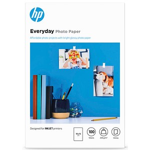 HP Fotopapier CR757A 10,0 x 15,0 cm glänzend 200 g/qm 100 Blatt von HP