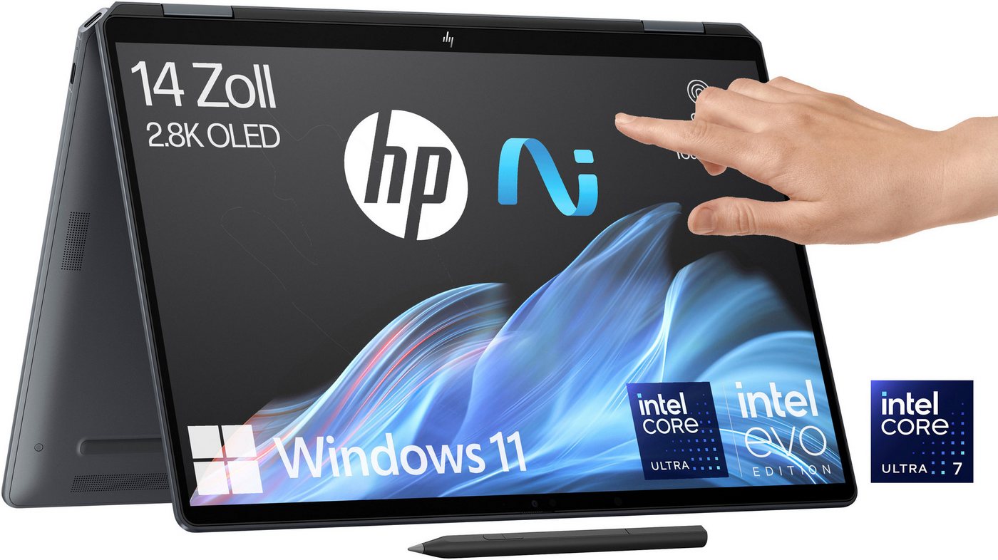 HP HP OmniBook Flip 14-fh0079ng Convertible Notebook (35,6 cm/14 Zoll, Intel Core Ultra 7 258V, ARC, 2000 GB SSD) von HP