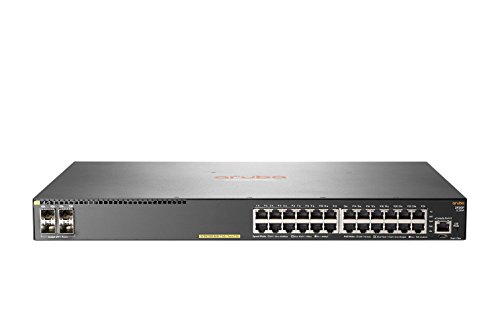 HP Hewlett Packard Enterprise Aruba 2930 F 24 G PoE + 4SFP + Verwaltete L3 Gigabit Ethernet (10/100/1000)-Power Over Ethernet (PoE) 1U Grau von HP