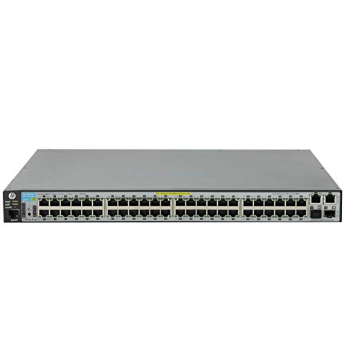 HP J9627A#ABB - Switch 2620-48-PoE+, 52-Port Switch, 48x 10/100 Poe+ Ports, 2X 10/100/1000 Ports, 2X 1GbE SFP, 382W Poe Budget, Managebar, lebenslange Garantie von HP