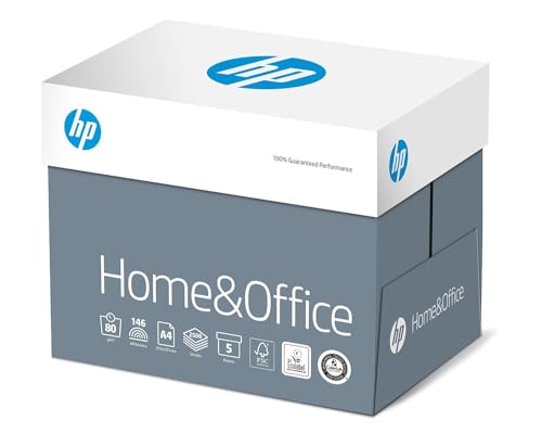 HP Kopierpapier CHP150 Home & Office, DIN-A4 80g, Weiß - Allround Kopierpapier für Zuhause und Büro ,2500 Blatt( 5x500 Blatt), 5er Pack von HP