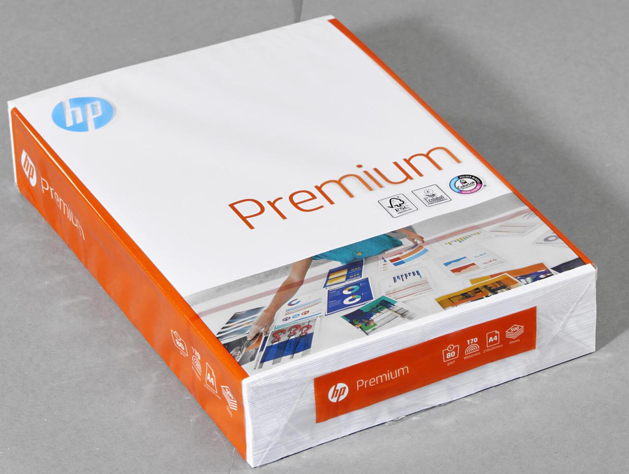 HP Kopierpapier HP Papier Premium A4, 80g DIN A4 80 g/m² von HP