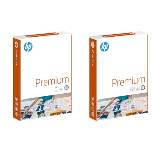 HP Kopierpapier Premium Chp 851: 80 g/m², A4, 250 Blatt, extraglatt, weiß - Intensive Farben, Scharfes Schriftbild (Packung mit 2) von HP