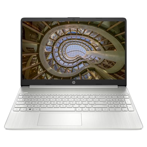 HP Laptop, 15,6" FHD Display, 12th Intel Core i5-1235U, 16 GB DDR4 RAM, 1 TB M2 Nvme SSD, Iris Xe Grafikkarte, QWERTZ Keyboard, Bluetooth, Windows 11 Home, Natursilber + NPO Rucksack + Type-C von HP