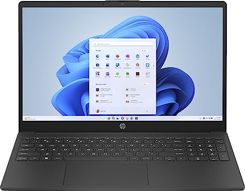 HP Laptop, 15,6" FHD Display, AMD Athlon Gold 7220U, 8 GB DDR5 RAM, 256 GB SSD, AMD Radeon Grafik, Windows 11 Home, QWERTZ Tastatur, Schwarz von HP