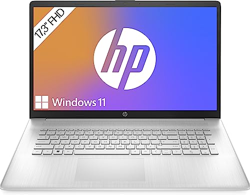 HP Laptop / 17,3" FHD Display / AMD Ryzen 5 7520U / 16GB DDR5 RAM / 512GB SSD / AMD Radeon-Grafik / Windows 11 / QWERTZ / Silber inkl. 25 GB Dropbox-Speicher für 12 Monate von HP
