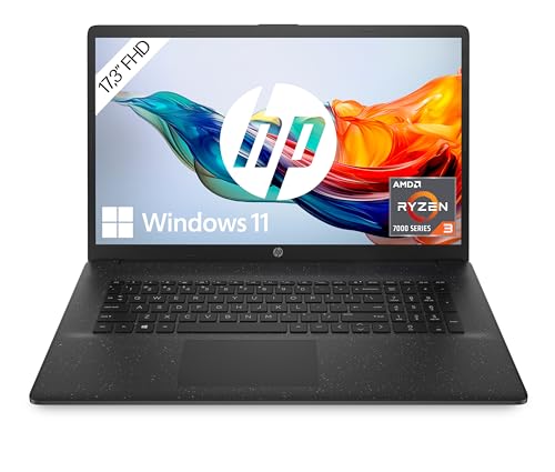 HP Laptop | 17,3" FHD Display | AMD Ryzen 3 7320U | 8 GB DDR5 RAM | 512 GB SSD | AMD Radeon-Grafik | Windows 11 | QWERTZ | Schwarz inkl. 25 GB Dropbox-Speicher für 12 Monate von HP