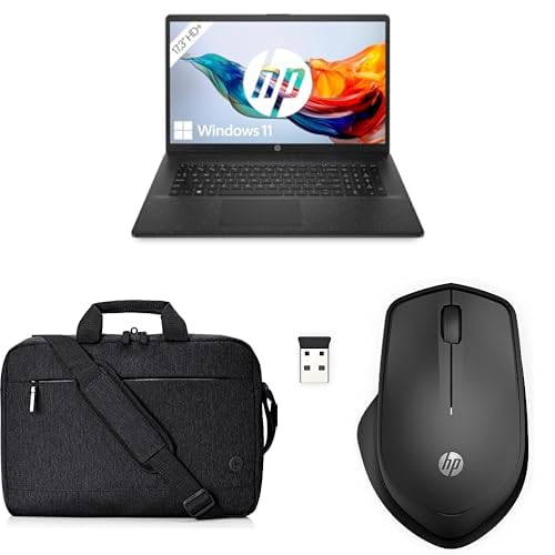 HP Laptop | 17,3" HD+ Display | Intel Celeron N4120 | 8 GB DDR4 RAM | 256 GB SSD | Intel UHD-Grafik | Windows 11 | QWERTZ | Schwarz, Laptoptasche, 280 Silent Wireless Maus HP Laptop | 17,3" HD+ Display | Intel Celeron N4120 | 8 GB DDR4 RAM | 256 GB SSD | Intel UHD-Grafik | Windows 11 | QWERTZ | Schwarz, Laptoptasche, 280 Silent Wireless Maus von HP