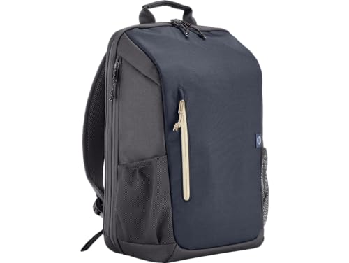 HP Laptop-Rucksack | für 15,6" Laptops | 18 L (nicht erweitert)/21 L (erweitert) | wasserabweisend | unisex | 510 g | verschließbare Reißverschlüsse | reflektierendes Material | RFID-Fach | Blau von HP