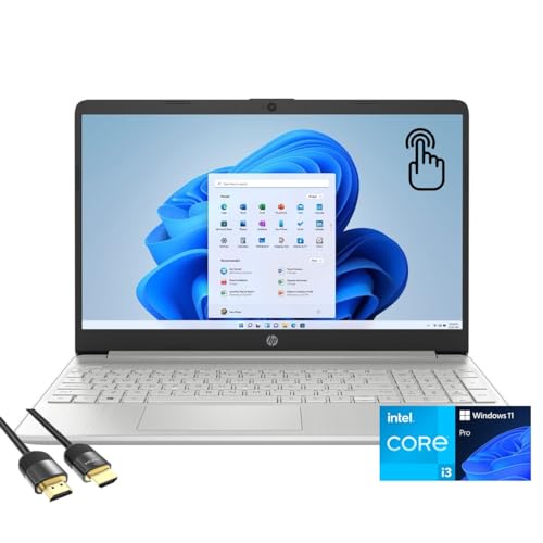 HP Laptop for Business & Student 15.6/'' HD Touch Display 12th Gen Intel Core i3-1215U 32GB RAM 2TB PCIe SSD Keypad USB-C SD Card Reader Webcam PDG HDMI Cable US Version KB Win 11 Pro 15-DY von HP