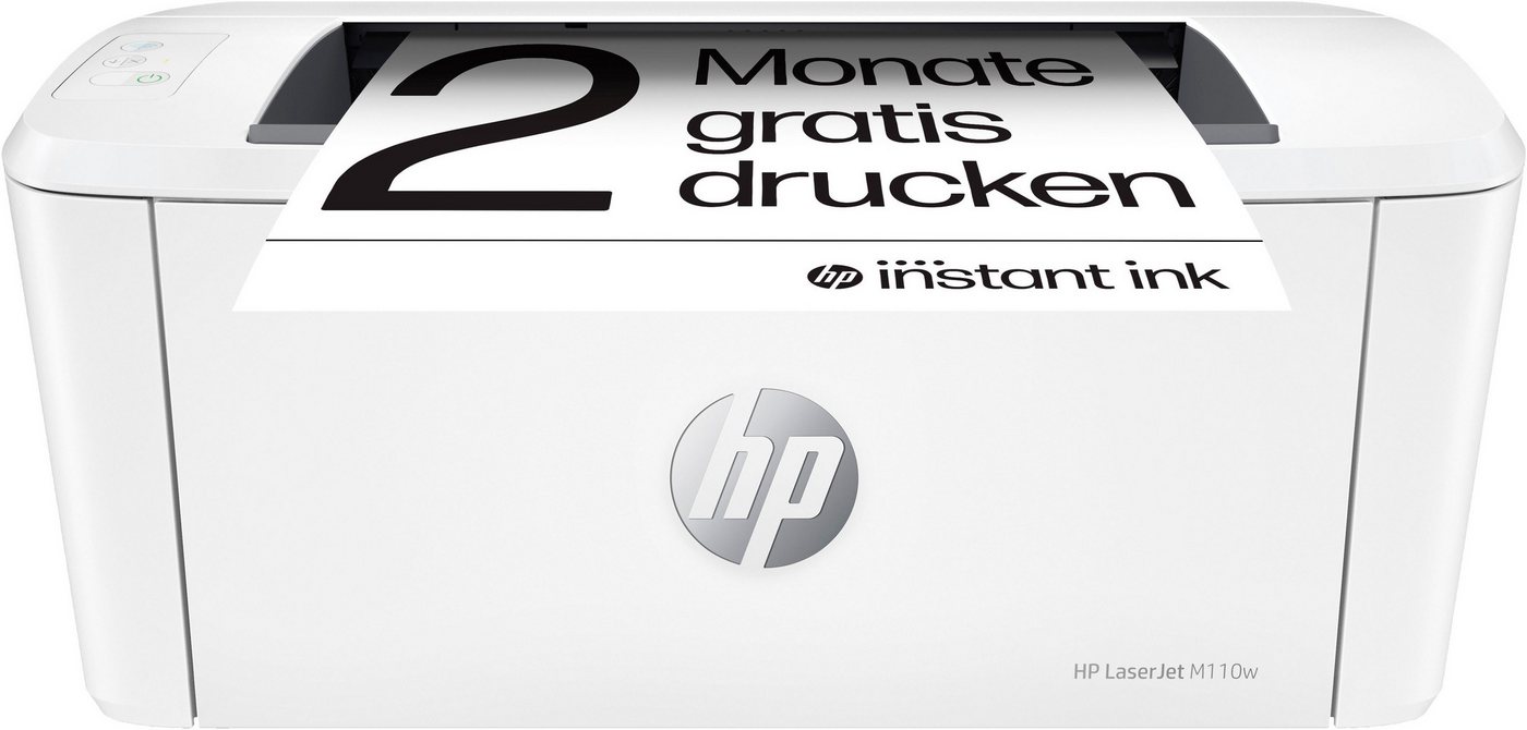 HP LaserJet M110w Schwarz-Weiß Laserdrucker, (Bluetooth, WLAN (Wi-Fi), Wi-Fi Direct, 2 Monate gratis Drucken mit HP Instant Ink inklusive) von HP