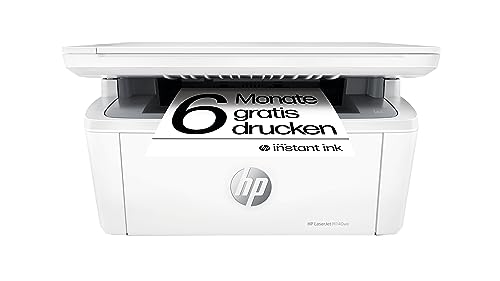 HP LaserJet MFP M140we Laserdrucker, Monolaser 3-in1, 6 Monate gratis drucken mit HP Instant Ink inklusive, HP+, Drucker, Scanner, Kopierer, Duplex-Druck, DIN A4, WLAN, Airprint, 64 MB von HP