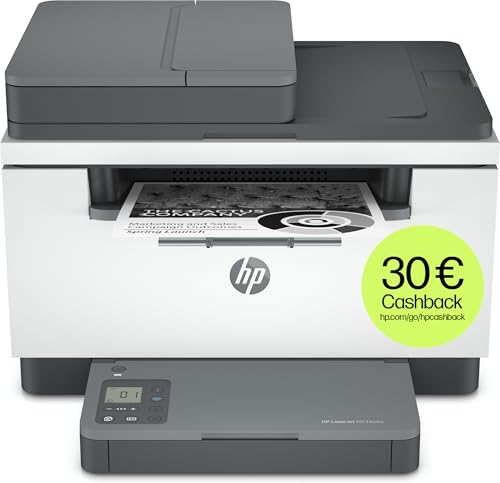 HP LaserJet MFP M234sdw Multifunktionslaserdrucker, Drucker, Scanner, Kopierer, Vorlageneinzug, WLAN, LAN, Duplex, Airprint, Grau-Weiß von HP