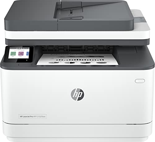 HP LaserJet Pro MFP 3102fdwe Laserdrucker, 50 Euro Cashback, Automatischer Duplex, Hohe Druckgeschwindigkeiten, WLAN, Ethernet, Bluetooth, Smart App, Instant Ink, Multifunktionsdrucker von HP