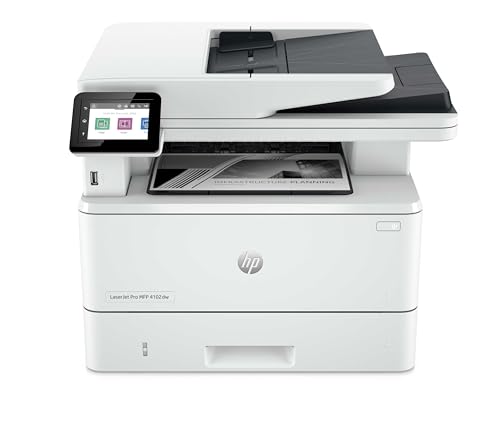 HP LaserJet Pro MFP 4102dw Multifunktions-Laserdrucker, WLAN, Automatischer beidseitiger Druck, Hohe Druckgeschwindigkeit, Bis zu 80.000 Seiten pro Monat, HP Wolf Pro Security von HP