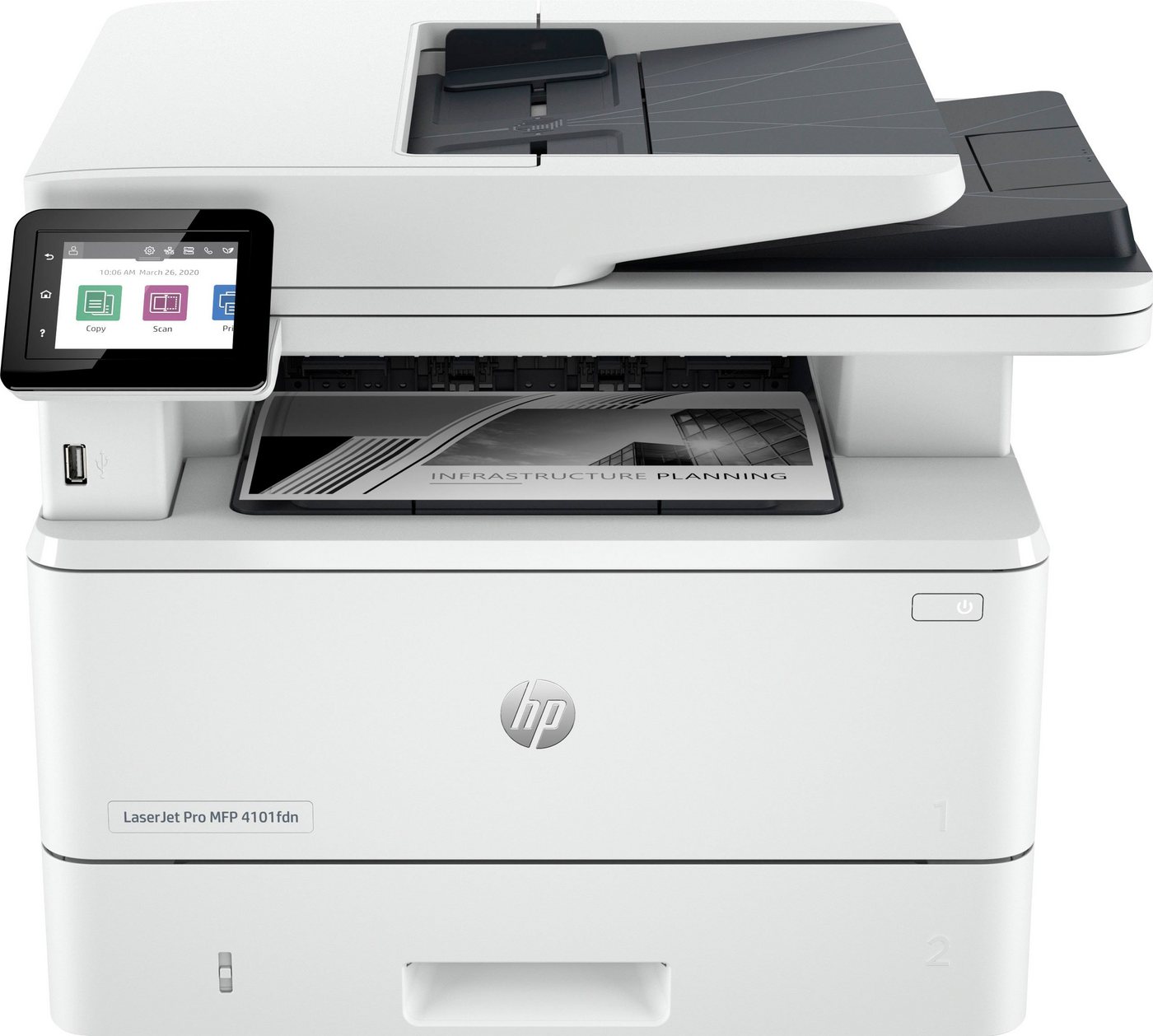 HP LaserJet Pro MFP 4102dw Multifunktionsdrucker, (Bluetooth, LAN (Ethernet), WLAN (Wi-Fi) von HP