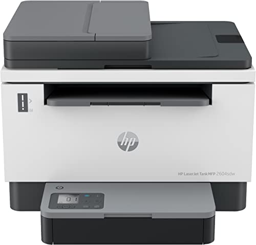 HP Laserjet Tank 2604sdw Laserdrucker und Scanner mit Ethernet, Automatic Duplex Printing, HP Smart App, inklusive Original HP Toner für bis zu 5000 Seiten, 23 Seiten/Min, bis 600 x 600 DPI HP Laserjet Tank 2604sdw Laserdrucker und Scanner mit Ethernet, Automatic Duplex Printing, HP Smart App, inklusive Original HP Toner für bis zu 5000 Seiten, 23 Seiten/Min, bis 600 x 600 DPI von HP