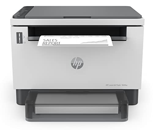 HP Laserjet Tank MFP 1604w Multifunktions-Laserdrucker (Drucker, Scanner, Kopierer) mit Dual-Band-Wi-Fi, BTLE, inklusive Original HP Toner für bis zu 5000 Seiten, 22 Seiten/Min, 600x600 dpi, weiß von HP