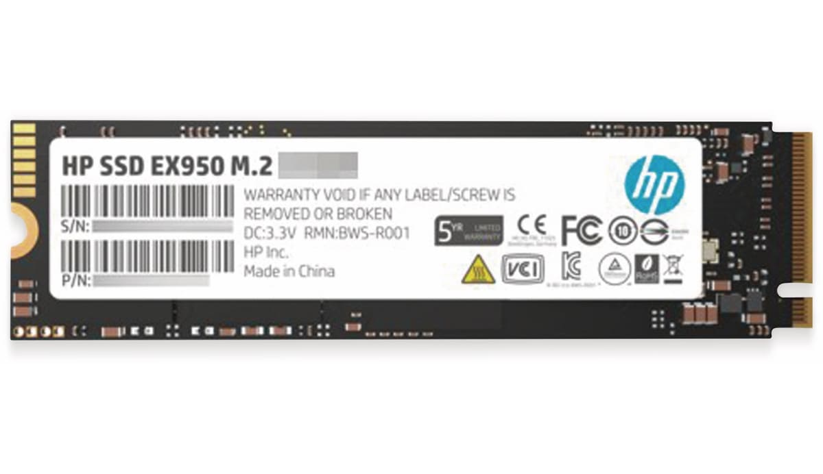 HP M.2 SSD EX950 GAMING, 1 TB, NVMe HP M.2 SSD EX950 GAMING, 1 TB, NVMe von HP