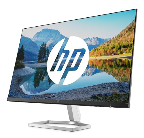 HP M24fe Monitor - 23.8 Zoll Bildschirm, Full HD IPS Display, 75Hz, 5ms Reakstionszeit, AMD Freesync, VGA, HDMI, AMD Freesync, schwarz von HP
