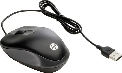 HP Maus USB Optisch Schwarz, Grau 3 Tasten 1000 dpi von HP