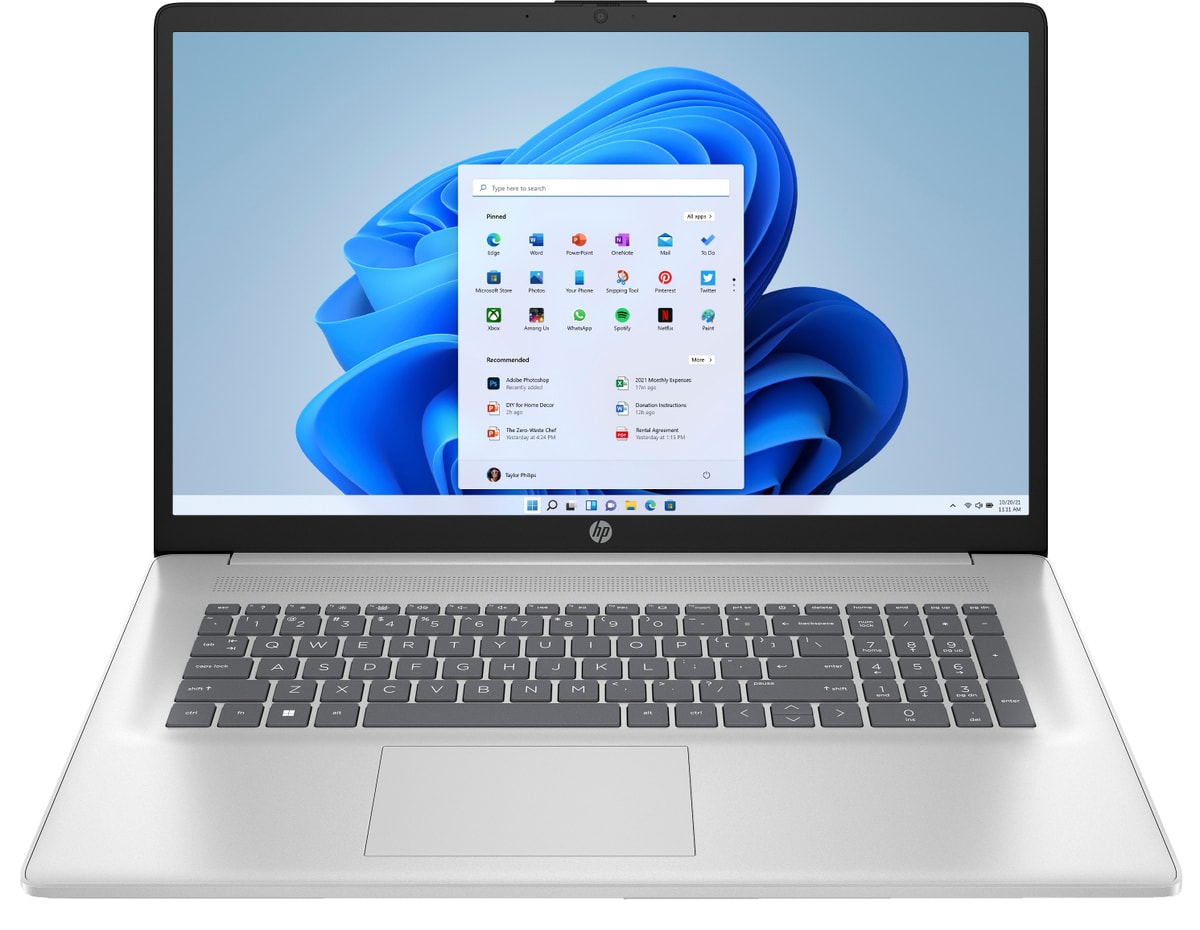 HP Notebook 17-cp0668ng, 43,9cm (17,3"), Full HD, AMD Ryzen™ 7 5700U / Verpackung beschädigt von HP