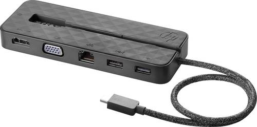 HP Notebook Dockingstation USB-C Mini Dock Passend für Marke: HP Elitebook, ProBook inkl. Ladefunkt von HP