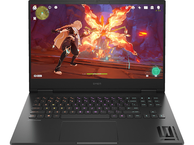 HP OMEN 16-wf1375ng, Gaming Notebook, mit 16,1 Zoll Display, Intel® Core™ i7,i7-14700HX Prozessor, 16 GB RAM, 512 SSD, NVIDIA GeForce RTX™ 4060, Shadow Black, Windows 11 Home von HP