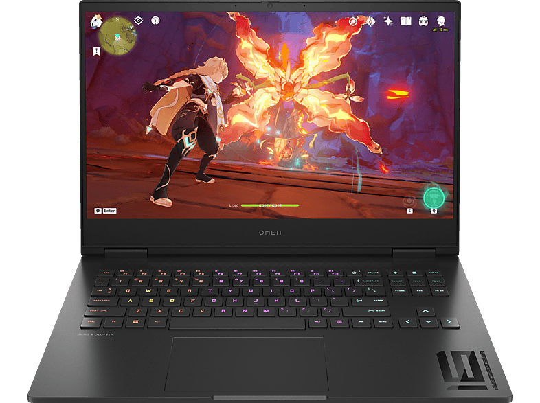 HP OMEN 16-wf1375ng, Gaming Notebook, mit 16,1 Zoll Display, Intel® Core™ i7,i7-14700HX Prozessor, 16 GB RAM, 512 SSD, NVIDIA GeForce RTX™ 4060, Shadow Black, Windows 11 Home (64 Bit) von HP