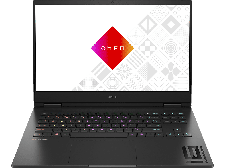 HP OMEN 16-xd0372ng, Gaming Notebook, mit 16,1 Zoll Display, AMD Ryzen™ 7,7840HS Prozessor, 16 GB RAM, 512 SSD, NVIDIA GeForce RTX™ 4050, Schwarz, Windows 11 Home von HP