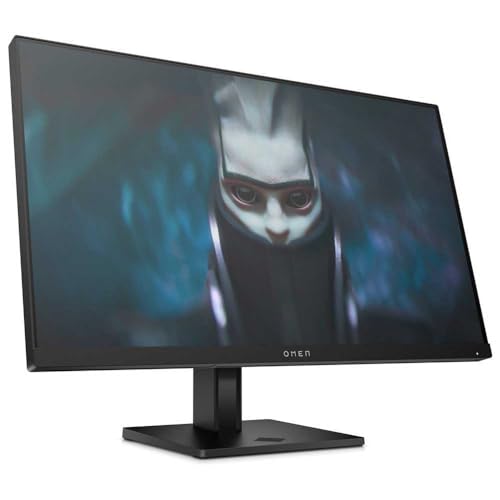 HP OMEN 24 Gaming Monitor - 24 Zoll Bildschirm, FHD Display, 165Hz, AMD FreeSync Premium, 1 ms Reaktionszeit, 2x HDMI 2.0, Display Port 1.4, Audioausgang, schwarz von HP