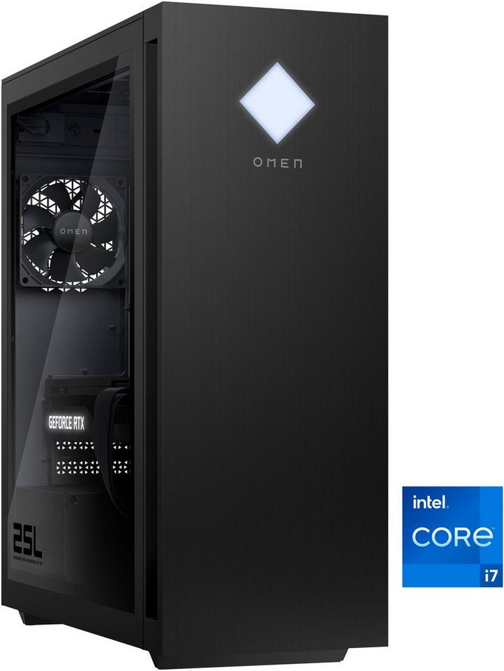 HP OMEN GT15-2209ng Gaming-PC (Intel Core i7 14700F, GeForce RTX 4070 (Yamaha2), 16 GB RAM, 1000 GB SSD, Luftkühlung) von HP