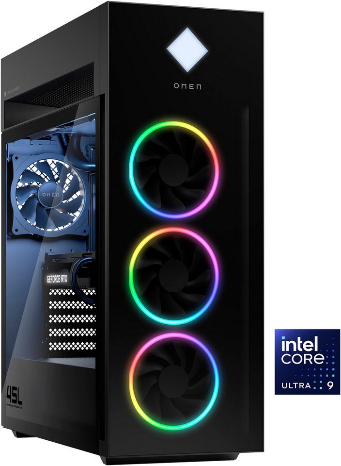 HP OMEN GT22-3097ng Gaming-PC (Intel Core Ultra 9 285K, GeForce RTX™ 5090, 64 GB RAM, 2000 GB SSD, Flüssigkeitskühlung) von HP