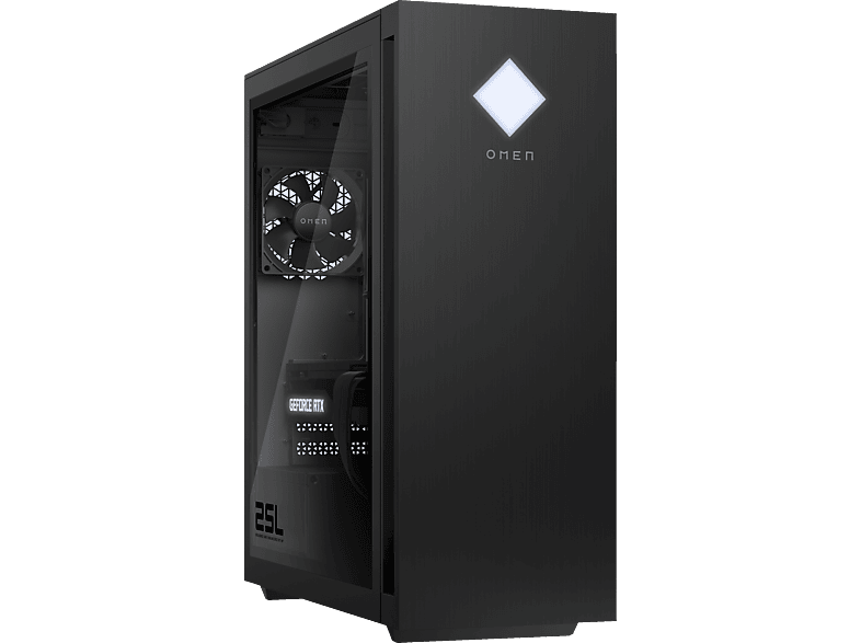 HP OMEN by 25L GT15-1302ng, Gaming PC mit Intel® Core™ i7 i7-13700F Prozessor, 16 GB RAM, 1 TB SSD, NVIDIA GeForce RTX™ 4060 Ti, GDDR6 Grafikspeicher, Windows 11 Home von HP