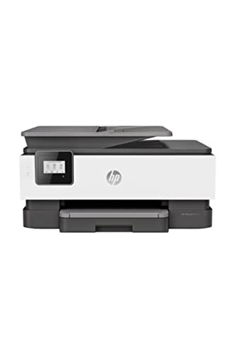 HP OfficeJet 8013 Thermal Inkjet Tintenstrahldrucker, 18 ppm, 4800 x 1200 DPI, A4, WLAN, Multifunktionsgerät (Thermo-Tintenstrahldrucker, 4800 x 1200 DPI, 225 Blatt, A4, Direktdruck, Grau) von HP